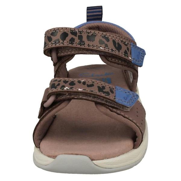 Clarks Childrens PLAYPRINT Collection By Clarks Big Cat Detailed Sandals Clowder Print