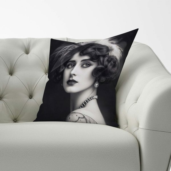 Warren Reed Glamorous Edwardian Showgirl Cushions