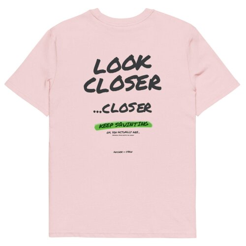 Anchor & Crew Small Print Annotations Organic Cotton T-Shirt - Cotton Pink