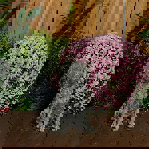 Rottweiler Puppy Stone Cast Ornament 