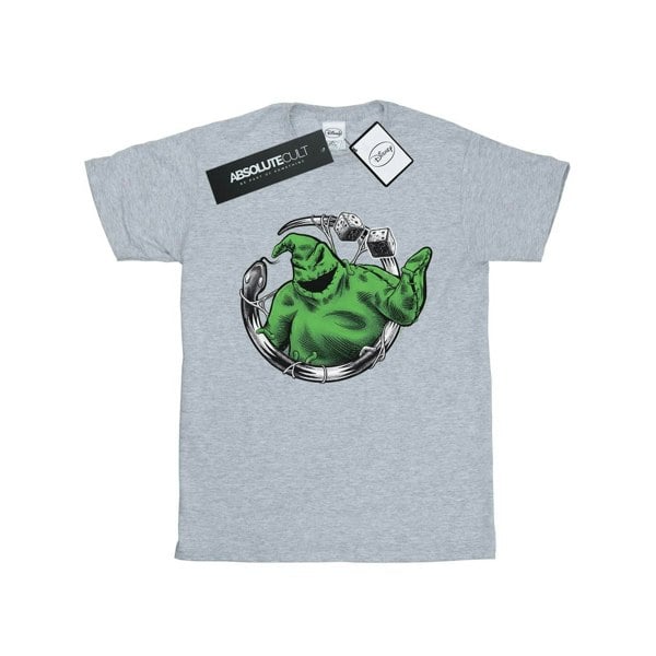 Disney Mens Nightmare Before Christmas Roll The Dice T-Shirt - Sports Grey