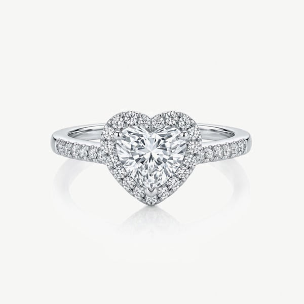 Silver Promise Ring With Big Heart
