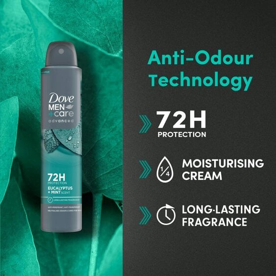 Dove Men+Care Advanced AntiPerspirant Deodorant Spray Eucalyptus + Mint 12x200ml