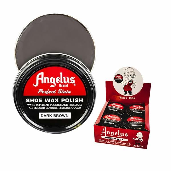 Angelus Perfect Stain Wax Polish - Extra Large Leather Shoe Care 3oz