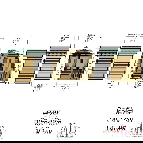 Shire Berryfield 11x8 Log Cabin 19mm interlock  Cladding - Best Shed