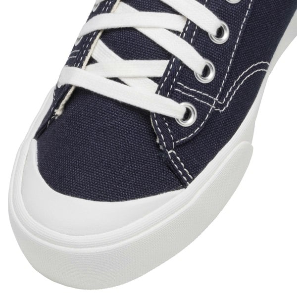 Keds Women's Crew Kick 75 Canvas Navy Shoes with Cushioned Footbed, Size 4