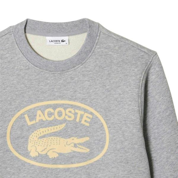 Lacoste Womens/Ladies Organic Cotton Loose Fit Sweatshirt - Grey - 