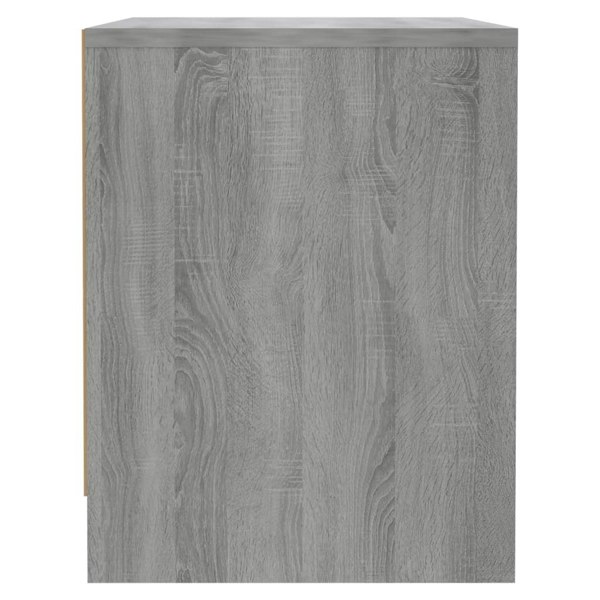 Berkfield Bedside Cabinet Grey Sonoma 45x34x44.5 cm Engineered Wood