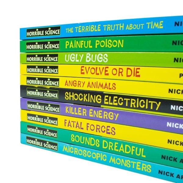 Horrible Science 10 Books Set by Nick Arnold The Terrible Truth, Painful Poison, Evolve & More