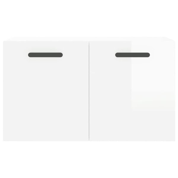 Berkfield Wall Cabinet High Gloss White 60x36.5x35 cm Engineered Wood