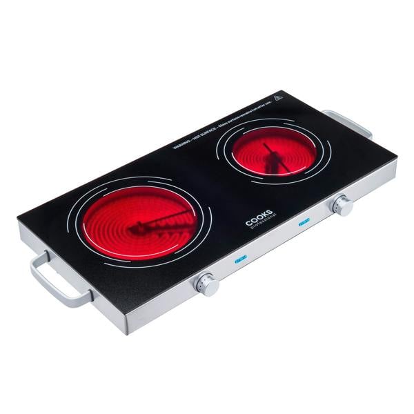 Cooks Professional Double Electric Ceramic Hob