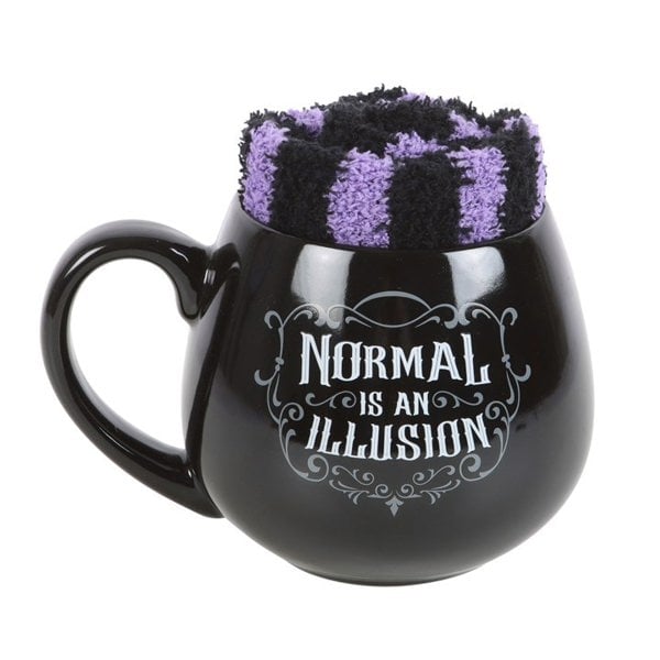 Serano Normal is an Illusion Gothic Mug and Socks Set