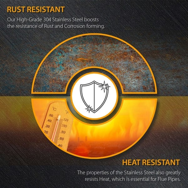  Royal Fire™ Flue Pipe 30 Degree Elbow Bend for 5" inch (125mm)