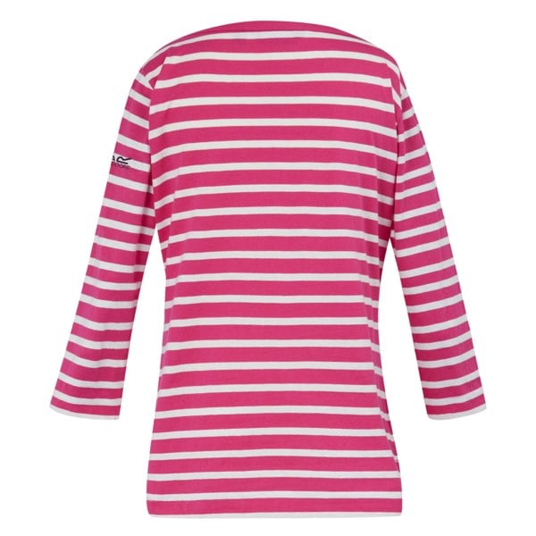 Regatta Womens/Ladies Bayletta 3/4 Sleeve Top - Hot Pink/White