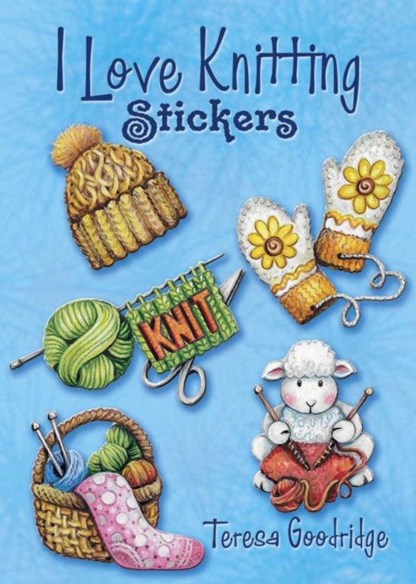 I Love Knitting Stickers