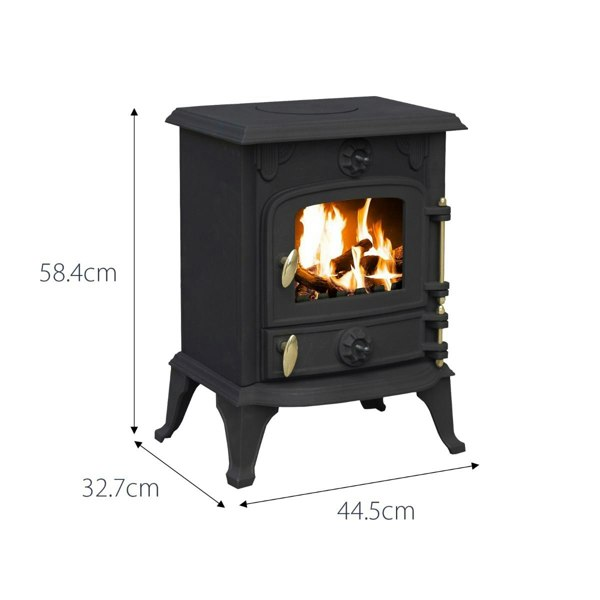 RoyalFire Royal Fire 5kW Cast Iron Multifuel Stove + Firewood Starter Kit