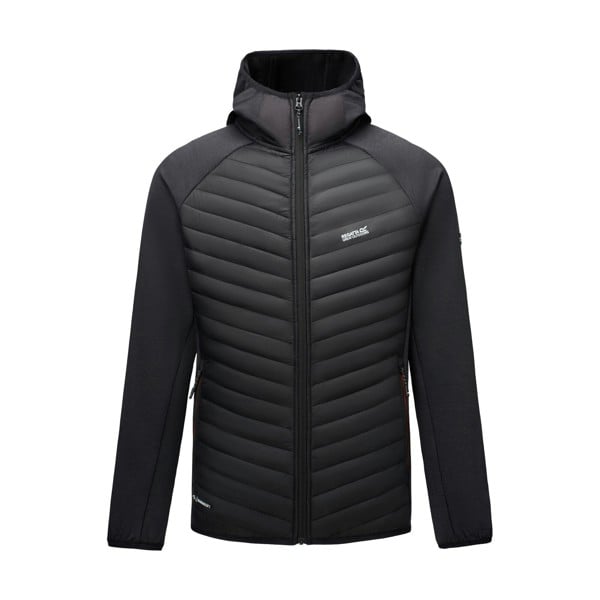 Regatta Mens Andreson Hybrid Jacket - Black/Burnt Henna