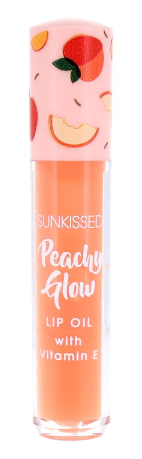 Sunkissed Peachy Glow Lip Oil 4.2ml Enriched with Vitamin E, Jojoba Oil