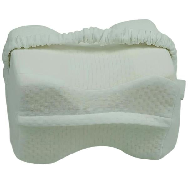 Gr8 Home Memory Foam Leg Knee Support Pillow White Cushion Sleeping Aid With Strap Cover