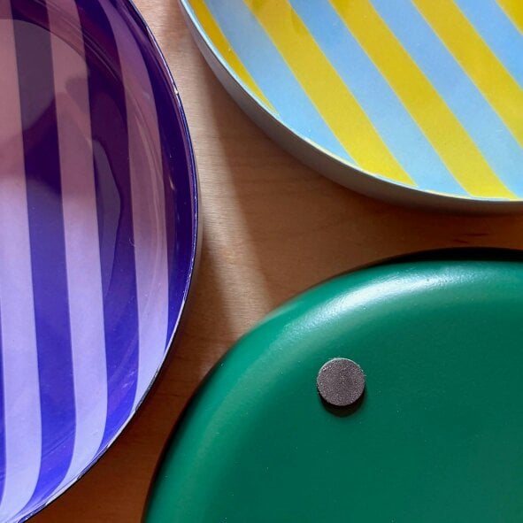Love Frankie Large Circular Stripy Trays - 5 Colours Available