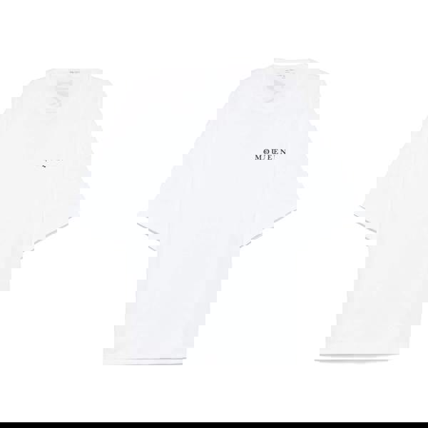 Alexander Mcqueen Vertical Back Logo Oversized T-Shirt   in  White