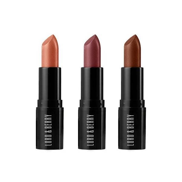 Lord and Berry Absolute Satin Lipstick – Shiny Sheer Trio Kit