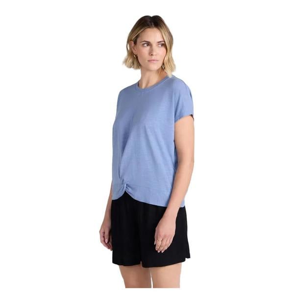 Animal Womens/Ladies Aria Front Knot T-Shirt - Blue - 