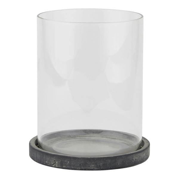 Hill Interiors Amalfi Hurricane Lantern - Grey - 