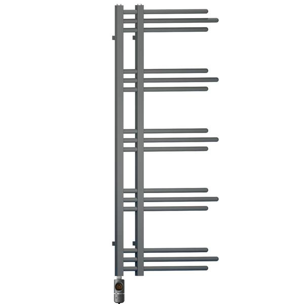 MYHOMEWARE Anthracite Grey 500 x 1200mm Electric Bathroom Designer Towel Rail Radiator Heater - Thermostatic AF Pre-Filled Model Sydney