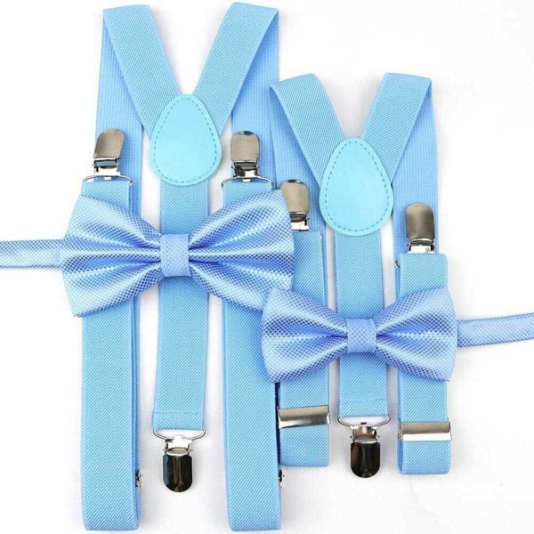 Sky Blue Bracers and Bow Tie Sets
