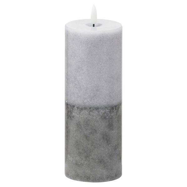 Hill Interiors Luxe Collection Dipped Natural Glow Electric Candle - Grey