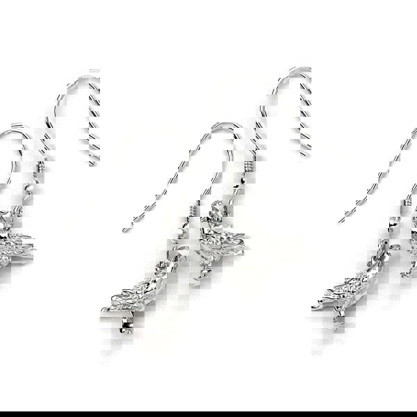 Racing Pigeon Silver Earrings - MYLEE London