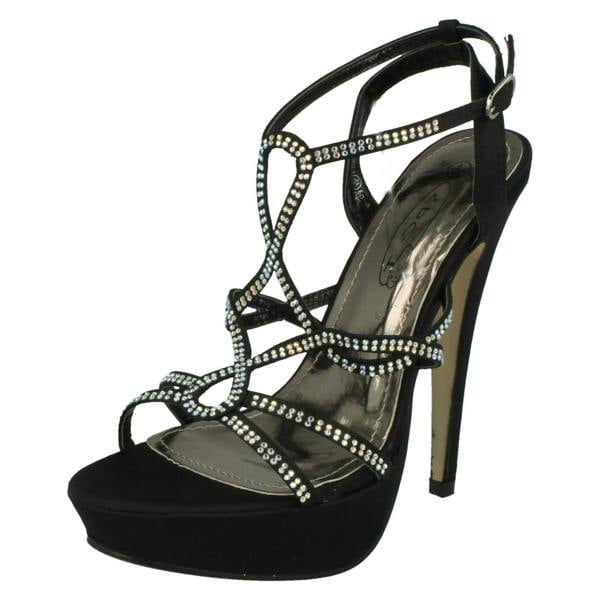Spot On Ladies Spot On Strappy Heeled Sandals