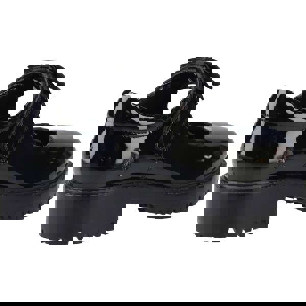 Hush Puppies Astrid Bow Leather Girls's Black Shoes