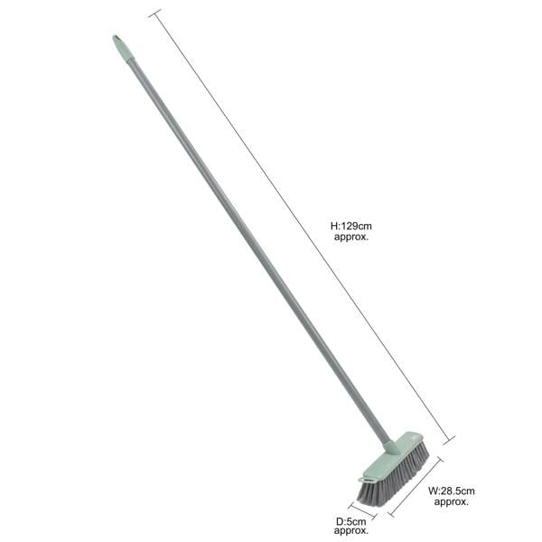 JVL Angled Sweeping Brush With Hard Bristles - Grey