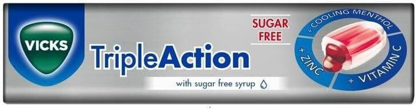 Vicks Triple Action Blackcurrant Drops, Pack of 6