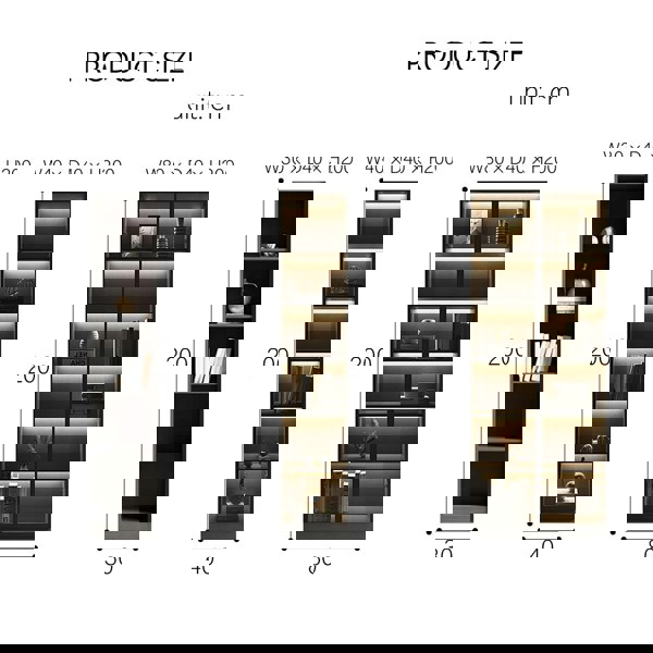 Rit Concept Kauffman Wine Storage With Glass Doors, Display Cabinet