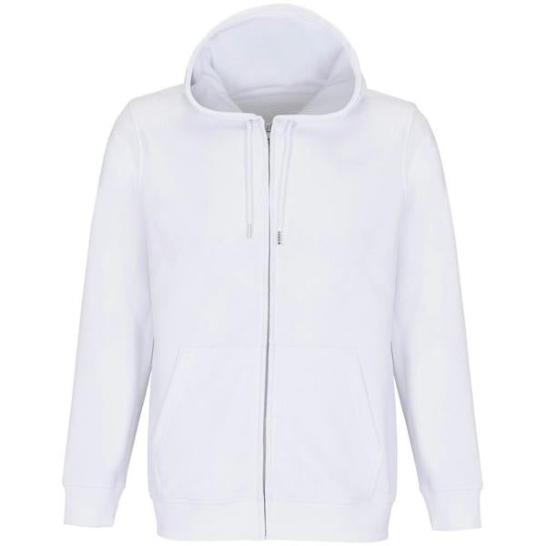SOLS Unisex Adult Calipso Full Zip Hoodie - White