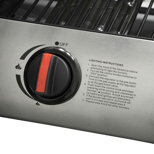 2 Burner Gas BBQ Grill & Cover Set - Ignition Portable Garden Cooking Easy Clean - LoopsDirect