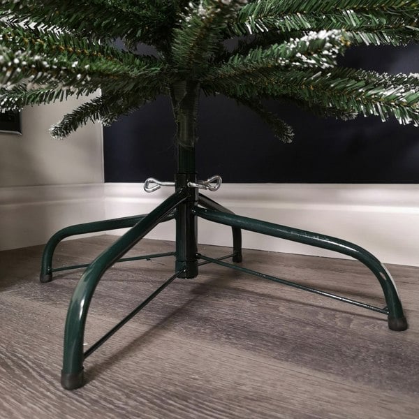 Samuel Alexander 6.5ft (2m) Pencil Style Slim Snow Tipped Artificial Christmas Tree in Green