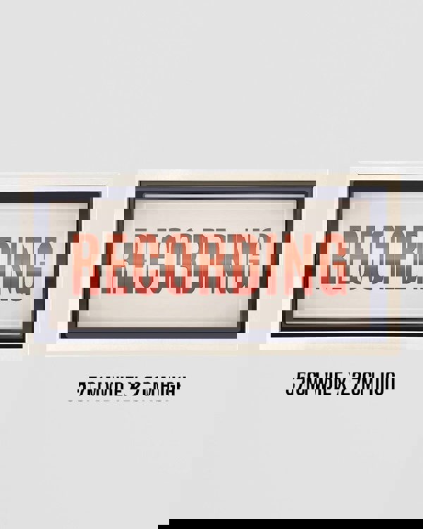 Framed Wall Art Print - Retro Recording Studio Sign