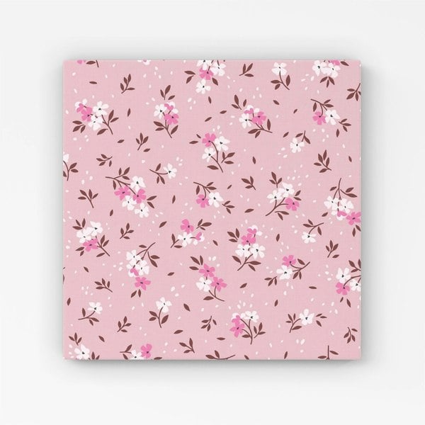 Warren Reed Pretty Pink Flower Pattern Canvas