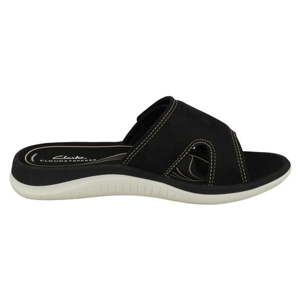 Clarks Ladies Cloudsteppers By Clarks Camo Detailed Mule Sandals Glide Bay 2
