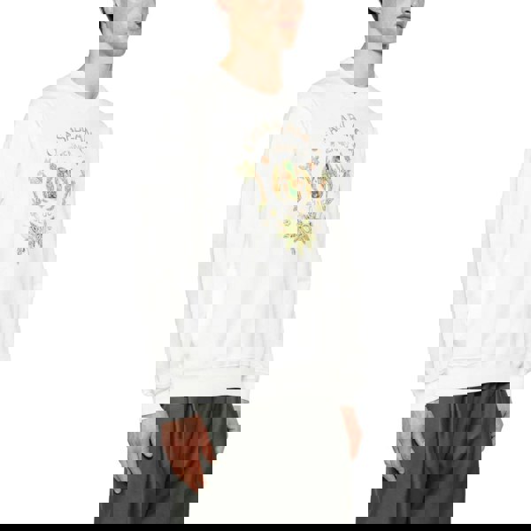 Casablanca Joyaux D' Afrique Tennis Club Printed White Sweatshirt