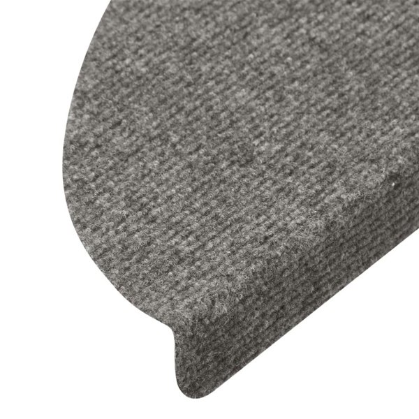 Berkfield Stair Mats Self-adhesive 10 pcs Grey 56x17x3 cm