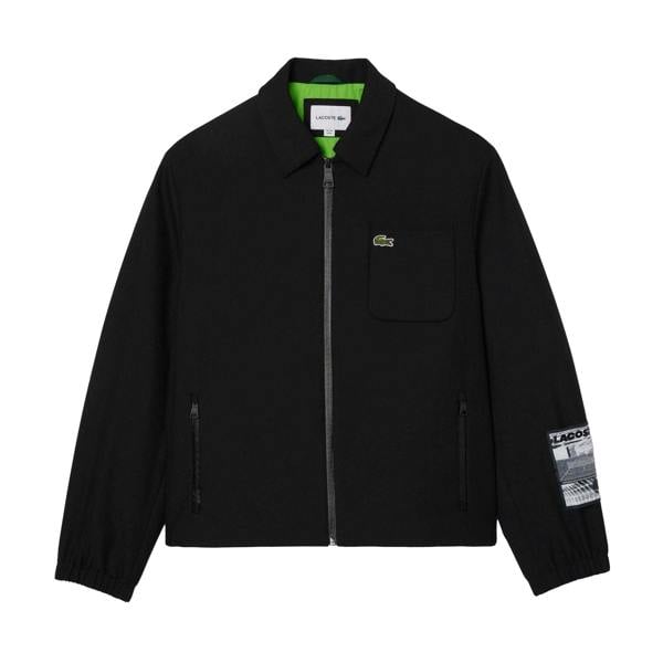 Lacoste Mens Contrast Lining Track Jacket - Black - 
