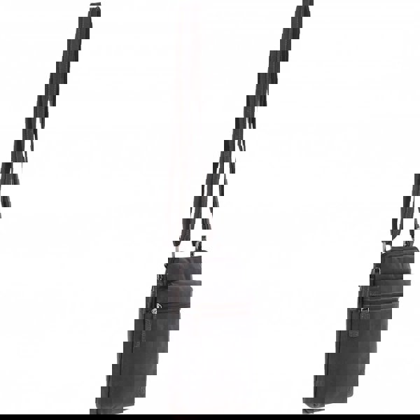 Leather Company Real Leather Messenger Bag: BERLIN