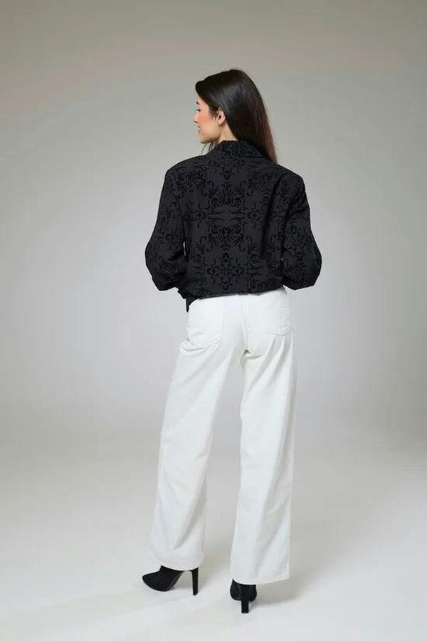 Lioness by TF Vintage Black Velvet Bomber Jacket