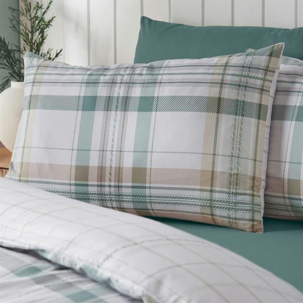 Cartmel Check Green Duvet Cover Set