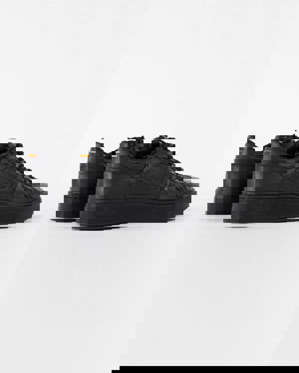 BOSS Orange Mens Rhys Trainers in Faux Nappa Leather - Black 005